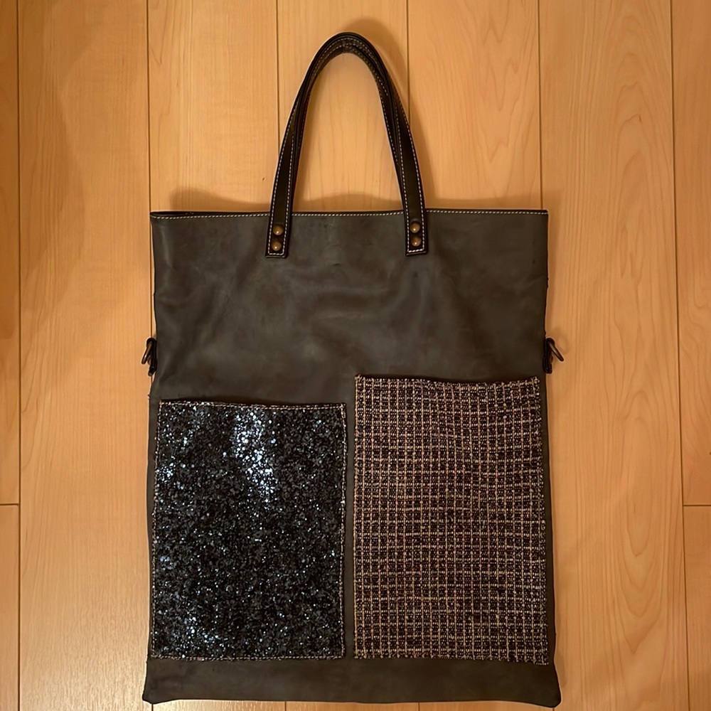 Glitter Tweed Pocket Tote from Anthropologie
